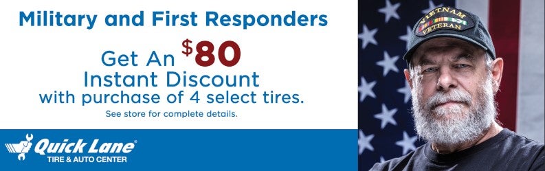 Military and First Responders Service and Parts Specials Banner