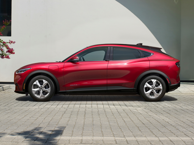 A photo of the side of a 2024 Mustang Mach-E