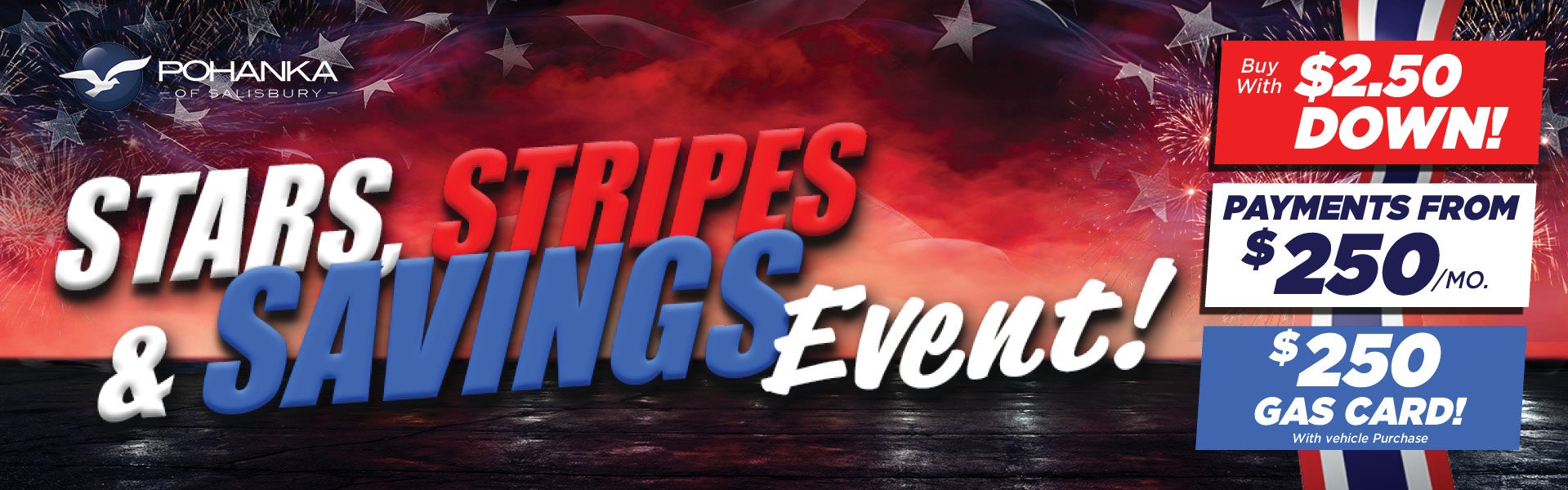 Stars, Stripes & Savings Event!