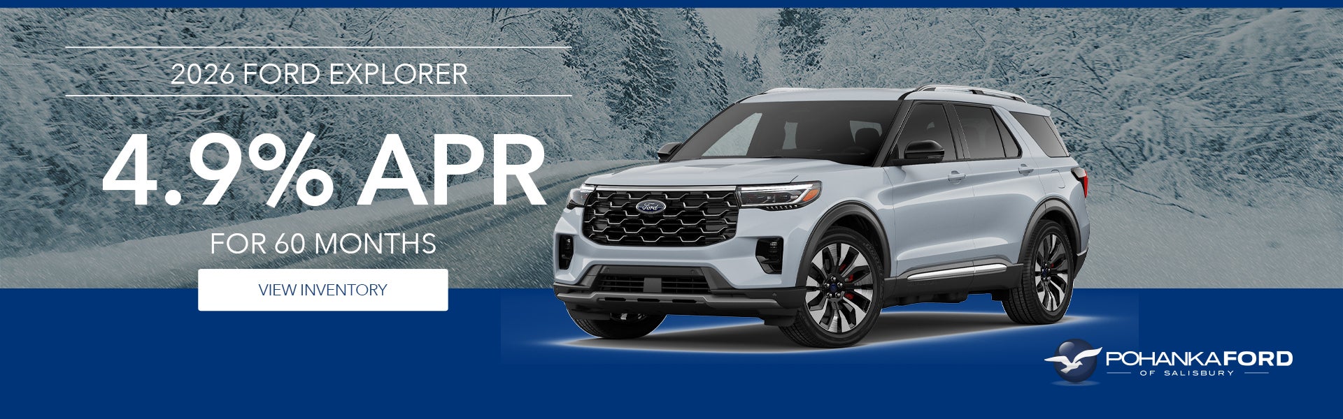 2026 Ford Explorer 4.9% APR