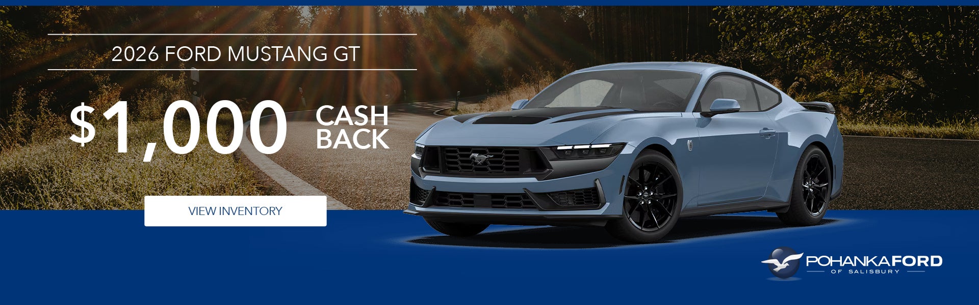 2026 Ford Mustang GT $1,000 Cash Back