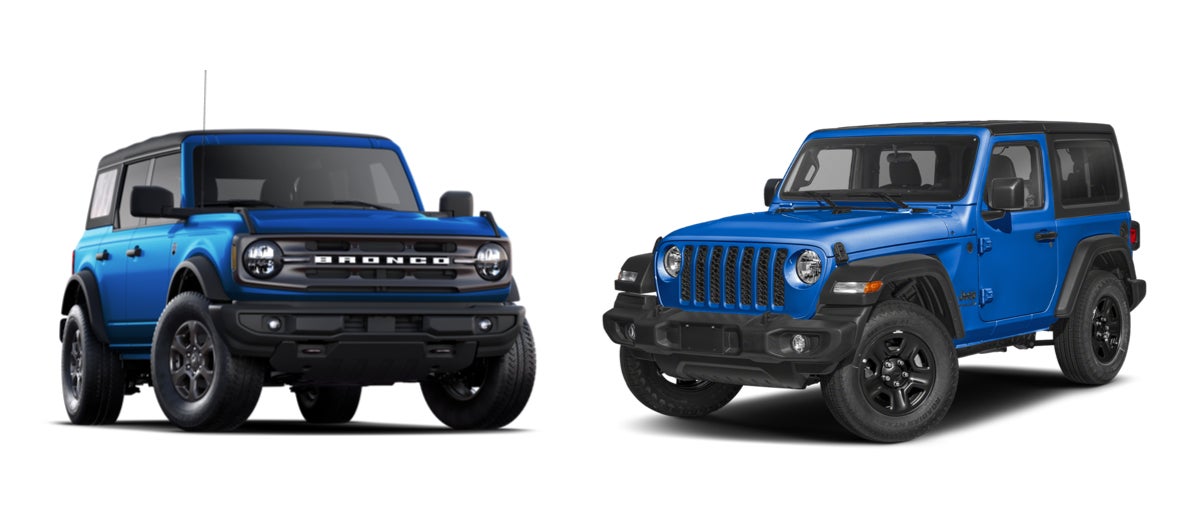 2025 Ford Bronco vs 2025 Jeep Wrangler