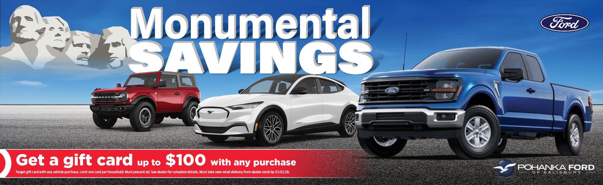 Monumental Savings